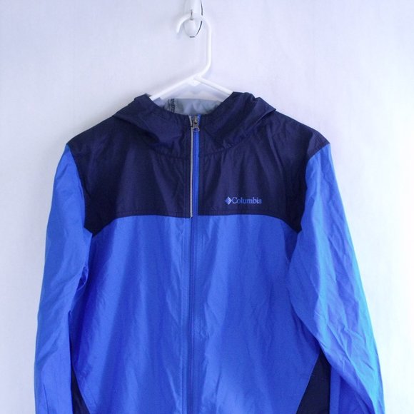 Columbia Boys Blue Glennaker Rain Jacket - Picture 3 of 4